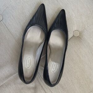 Talbots Elegant Black Leather Heels